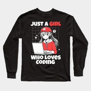 Just a Girl Who Loves Coding Long Sleeve T-Shirt